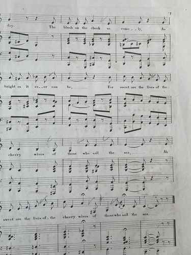1877 THE FISHERMAN'S WIFE Antique Sheet Music by Alfred E. Warren - Picture 6 of 6