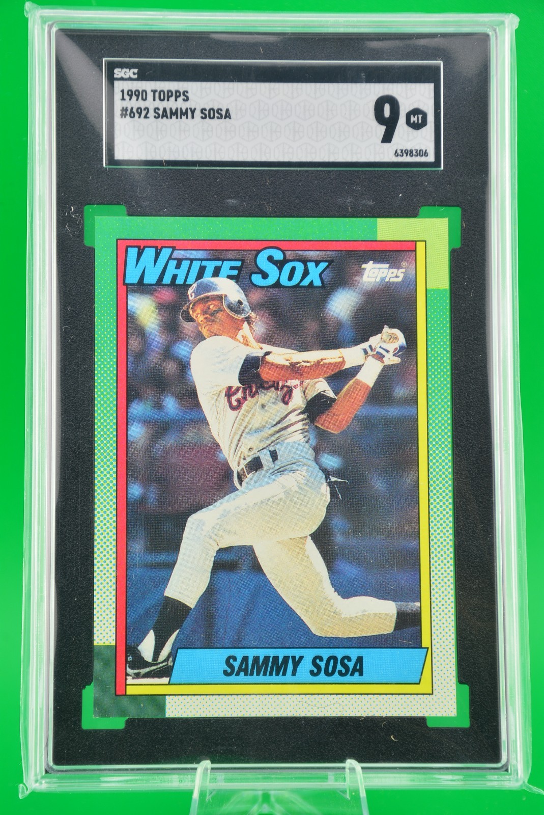 1990 Topps #692 Sammy Sosa Rookie/RC Chicago White Sox SGC 9