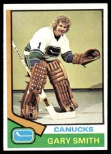 1974-75 Topps Hockey Card Gary Smith Vancouver Canucks #22 EX-MT+