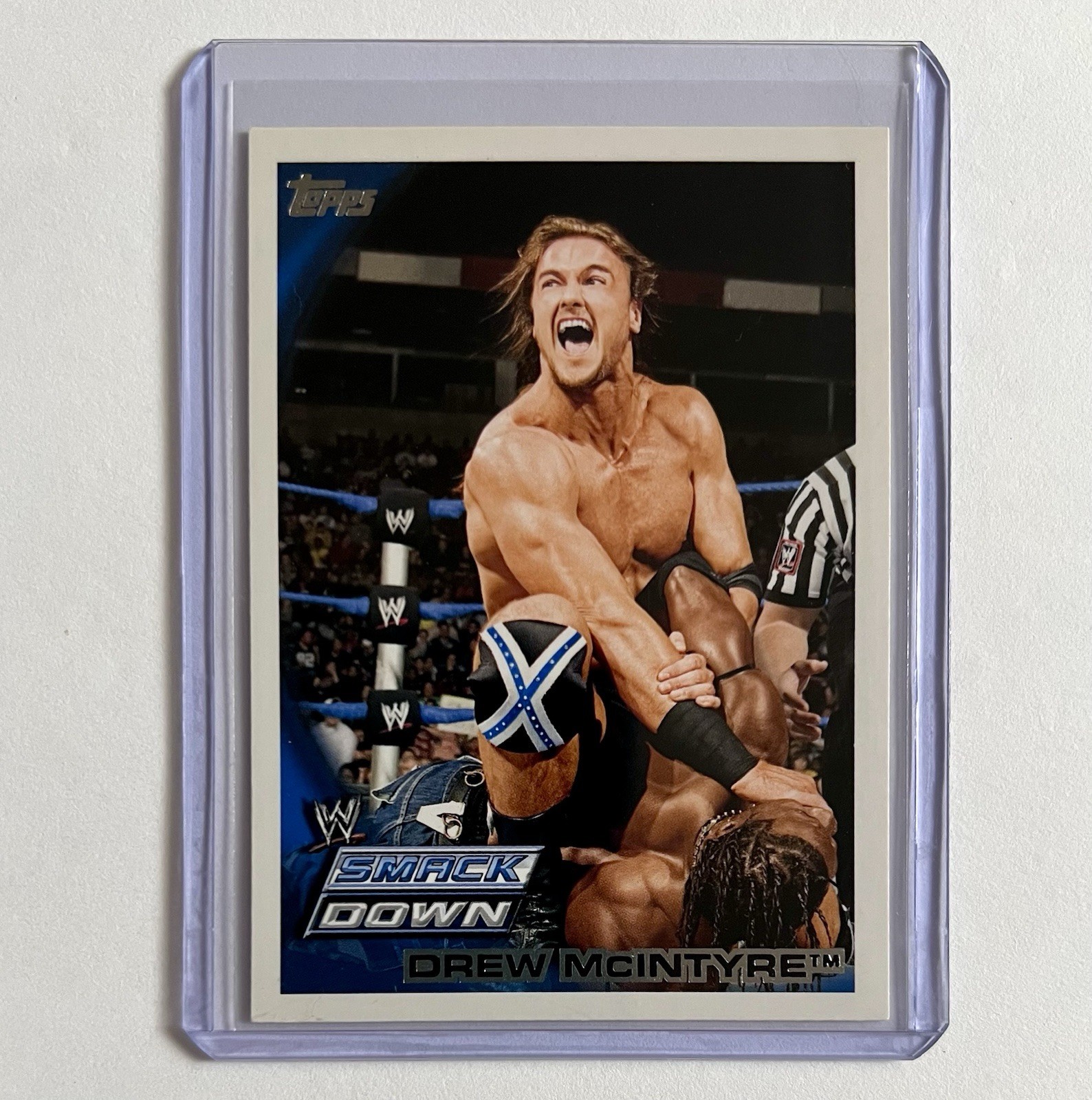 Drew McIntyre Rookie Card 2010 Topps WWE #37 Wrestling Trading Card SmackDown