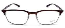 Ray Ban RX6518 3162 Eyeglasses Brown/Gunmetal Full Rim Square Shape 55 19 145