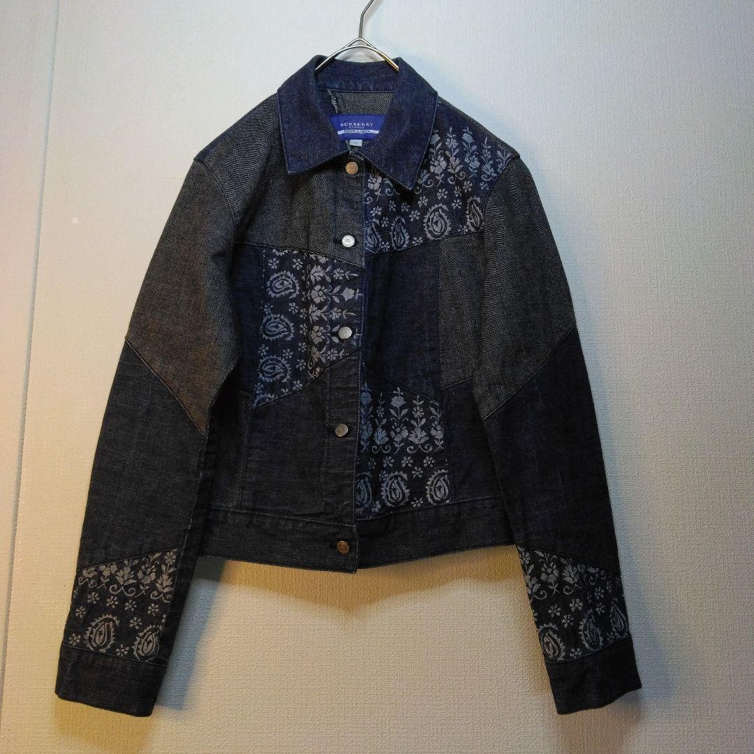 BURBERRY Patchwork denim Short Jacket Blouson Coa… - image 6