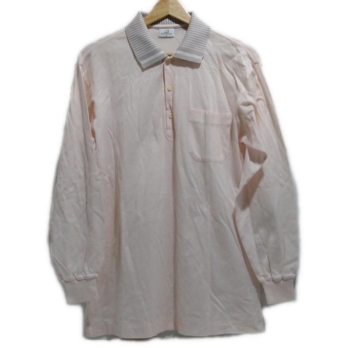 Authentisches Dunhill/ALFREDUNHILL - hellrosa grau weiß Herren Poloshirt - Bild 1 von 6