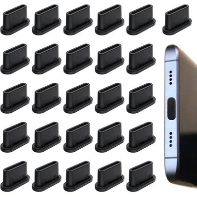 USB C Dust Plug 25 Pcs USB Type C Anti Dust Cover Charging Port Protector for