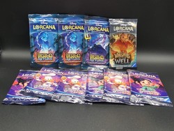 Lot of 10 Disney Lorcana Booster Packs Whispers in the Well Ursula's Shimmering