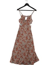 Topshop Skater Midi Dress S in Cream