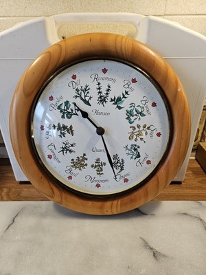 Hanson Herb Wanduhr (neue Batterie eingebaut) 10'' Plattengröße sehr guter Zustand