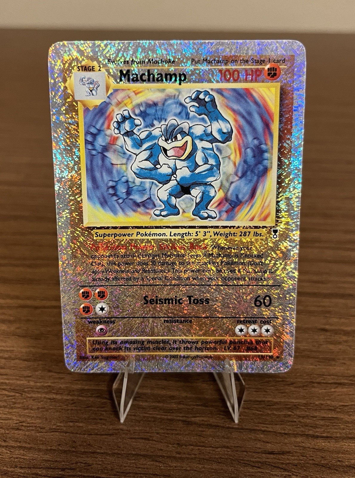 Pokémon TCG Machamp Legendary Collection Reverse Holo Card 15/110 2002 Near Mint