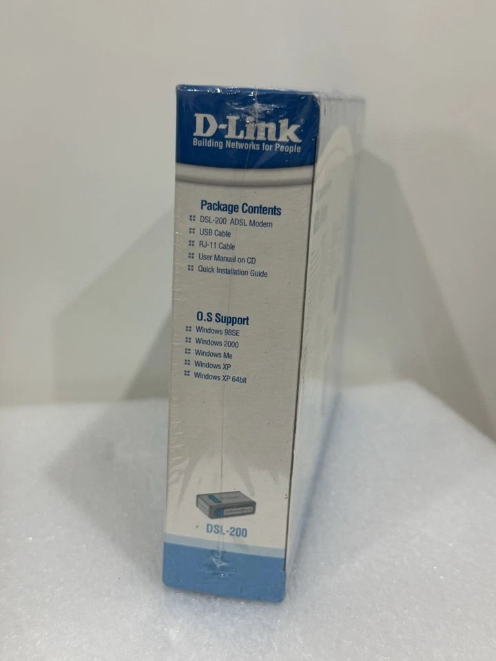 D-Link DSL-200 ADSL Modem High Speed Internet Access with USB Cables - Image 3 of 4