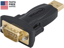 USB to RS232 Adapter with FTDI Chipset, USB to RS232 Male DB9 Serial Converter