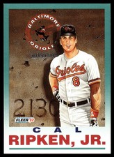 Cal Ripken, Jr. 1992 Fleer #711 Orioles MLB READ FREE SHIPPING AutographDen