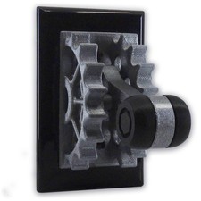 Steampunk  Gray and Black Light Switch Cover