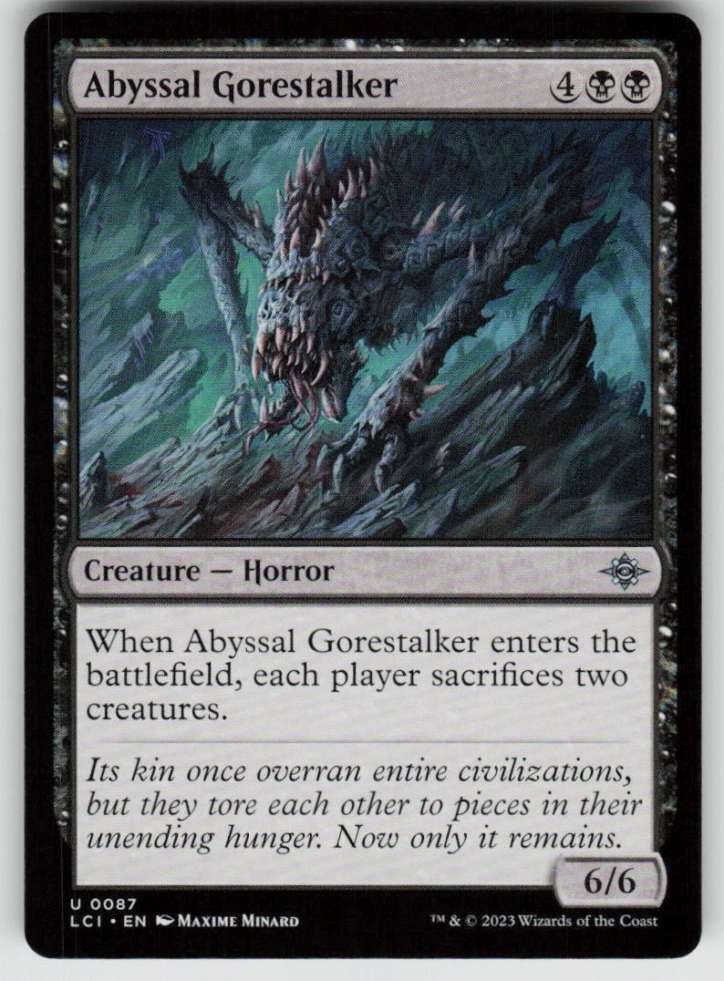 The Abyss Magic: The Gathering Individual Trading Card Games for