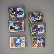 Topps NFL Football Card Lot 1986 Walter Payton Lawrence Taylor Dickerson Manning