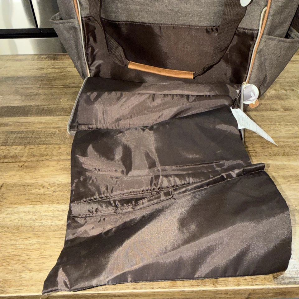 Bolso de Pañales Carter’s - Bolso de Hombro de Nylon Marrón con Bolsillos Nuevo con Etiquetas Foto 4 de 4