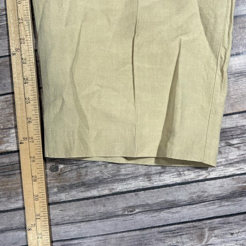 Polo Ralph Lauren Seide Leinen Hose Plissee 44B Herren 44x28 beige leicht - Bild 8 von 10