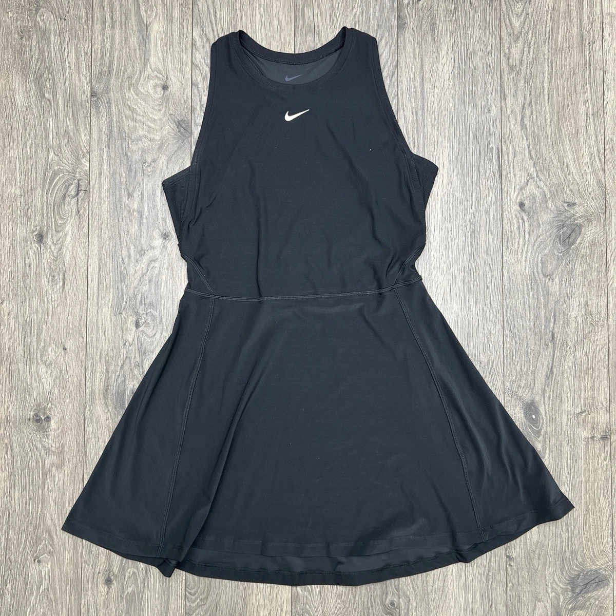 green emerald velvet dress Nike Court Dri-Fit Slam Dress Women-Black