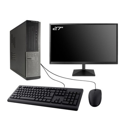 PC Dell Optiplex 3010 DT Bildschirm 27 '' Intel I5-3470 RAM 16Go SSD 960Go W10