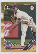 2019 Bowman Draft Gold 34/50 Erik Miller #BD-191 5wg
