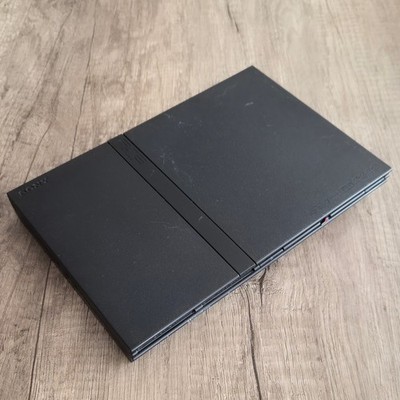 PS2 - Playstation   Slimline Charcoal Black Spielekonsole | SCPH-77004   DEFEKT