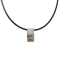 Collier von BOCCIA TITANIUM Titan Anhänger mit 3 Brillanten