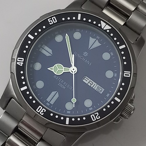 FABELHAFTE NOS 90ER JUNGHANS 36MM TAUCHER 200M QUARZ REF: 41/4157 + INT GARANTIE - Bild 5 von 22