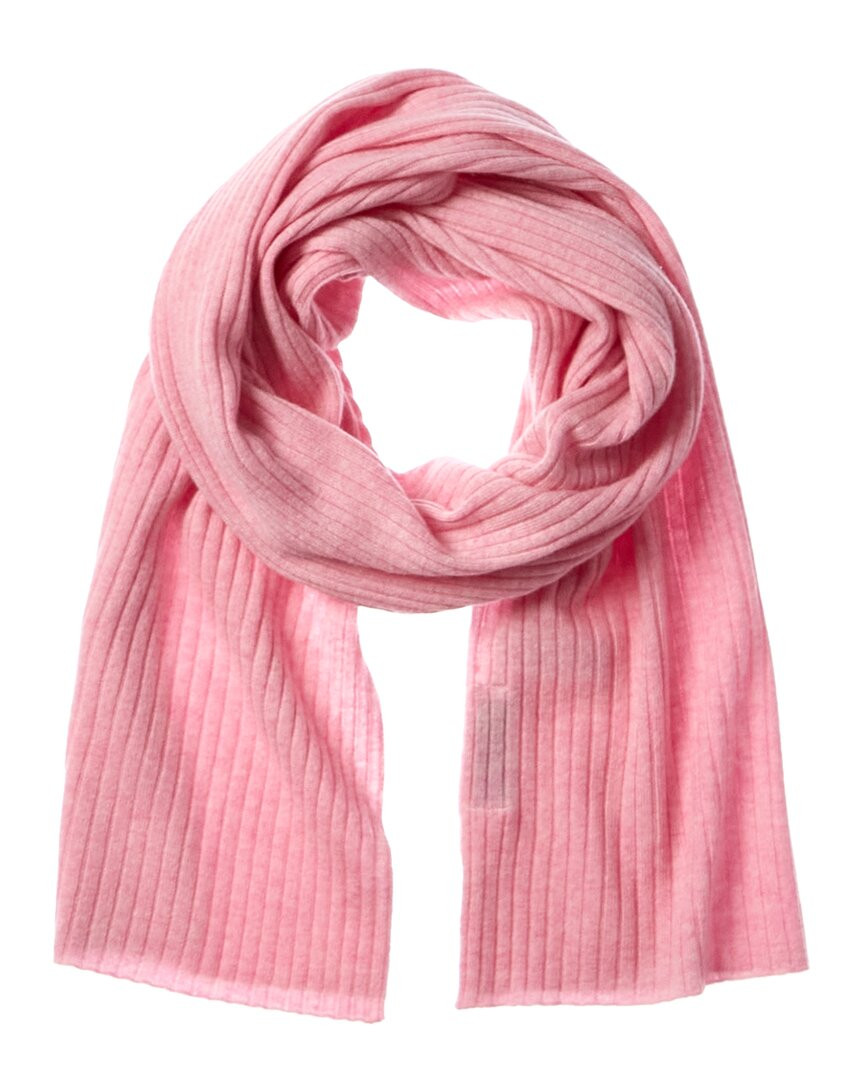 Женский кашемировый шарф Brodie Cashmere Pointelle в рубчик 10790₽