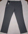 Men's Roundtree Yorke Performance Pants Men 42 x 32 Gray Straight Fit Flat Front — photo 1
