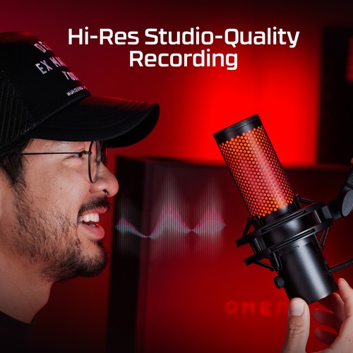 HyperX QuadCast 2 - USB Microphone (Black) - 第 8/10 張圖片