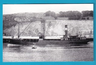 Original PC Size Real Photo Coaster Frontier Town S.S. Ireland Co MANGO 1912