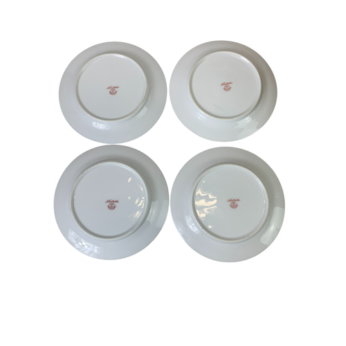 Placas laterales Noritake Japón vintage x 4 doradas y florales 16 cm de ancho - Imagen 2 de 4