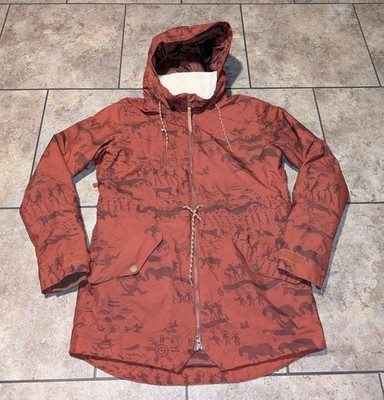 Burton Prowess Stone Age AOP Snowboard Jacket Ladies Small