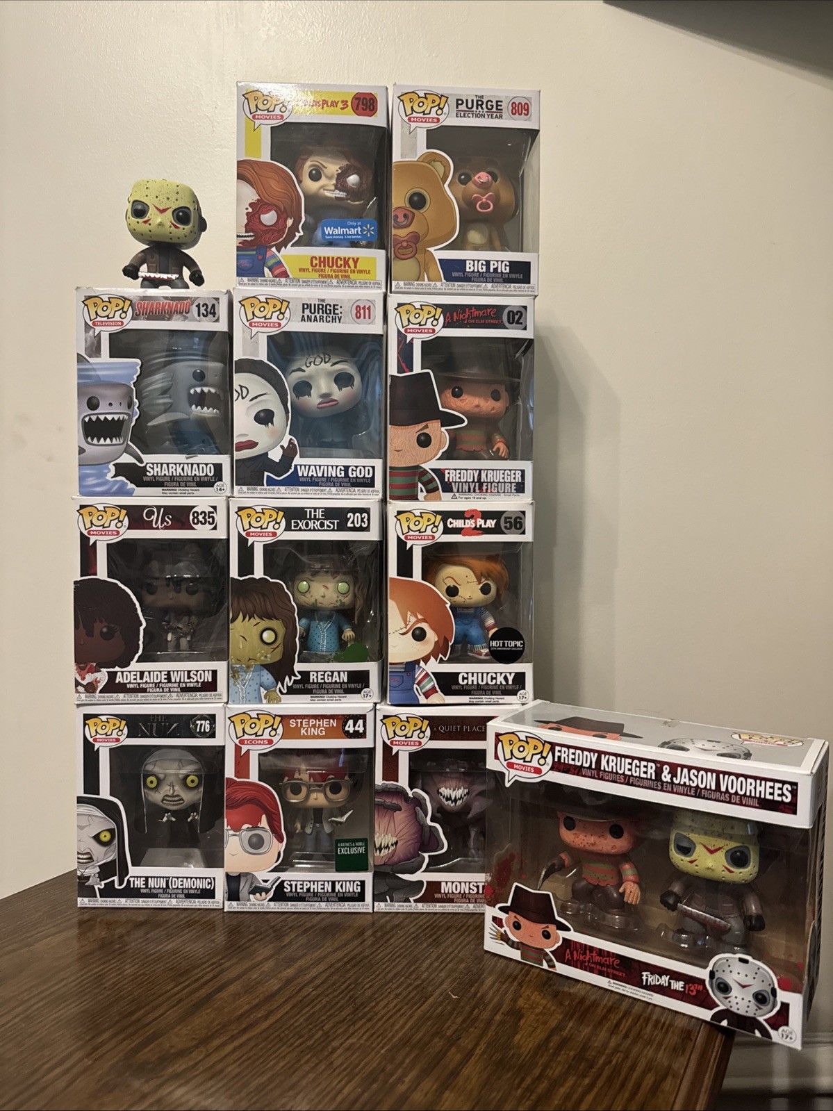 Funko Pop!Vinyl Horror Lot 11 In Box 1 Out Of Box And 2 Pack Jason Freddy Chucky