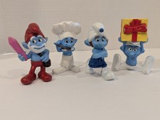 McDonald's Peyo Smurfs Figures Happy Meal Toys 2011-13 PVC 3" Papa Smurf  Chef