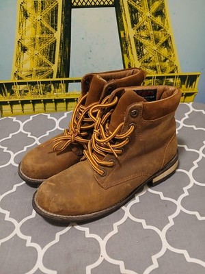 Kodiak Rustic Nubuk Leather Brown Ankle Boots Lace Up Sz.7M