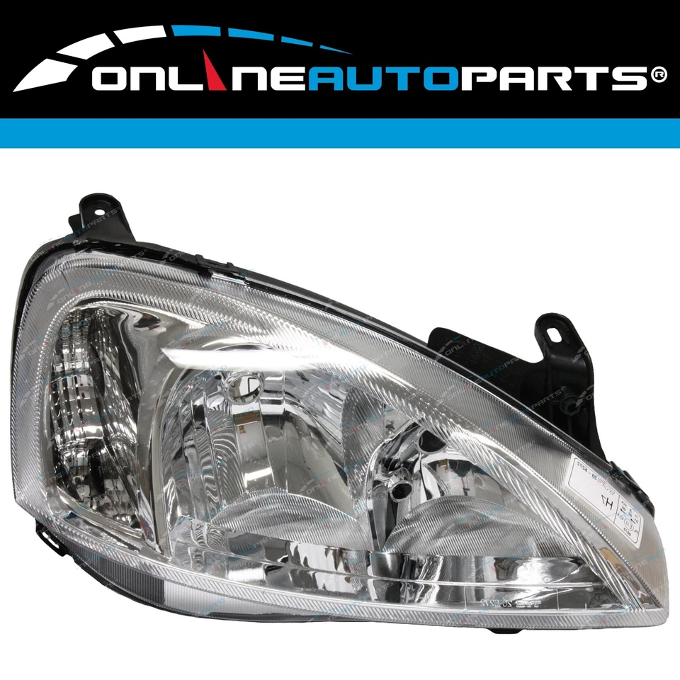 LH+RH Headlights Pair Clear/Chrome for Holden Barina XC 2003~2005 SRi/CD - image 3 of 4
