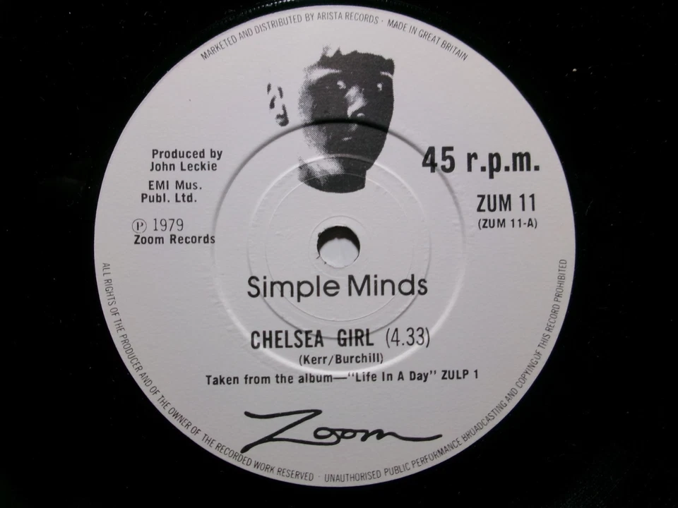 SIMPLE MINDS CHELSEA GIRL GARDEN OF HATE ZOOM ZUM 11 NEW WAVE - Image 2 of 3