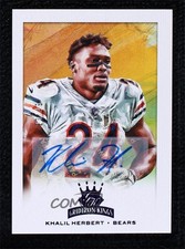 2021 Chronicles Gridiron Kings Purple Signatures 23/49 Khalil Herbert Auto 0i3d