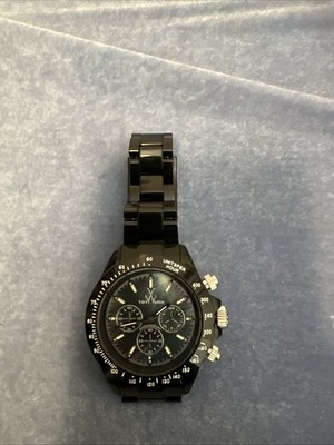 ToyWatch BLACK CHRONO ME13BL Aluminum Chronograph Unisex Fashion Watch