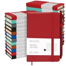  Pack A6 Pocket Small Notebook with Pens Bulk Classic Hardcover 24 Multicolor
