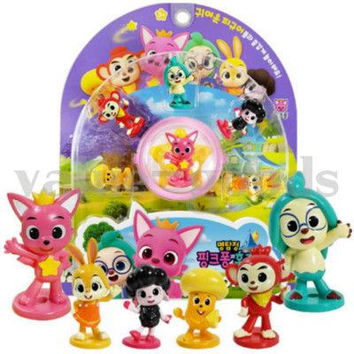Pinkfong Wonderstar Detektiv Pinkpong Hogi Figur 6 Set Poki Myon Jenny Rachel