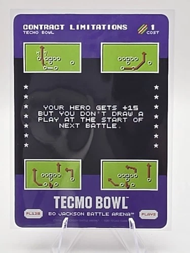 2026 Bo Jackson Battle Arena Tecmo Bowl #PL128 Contract Limitations Play