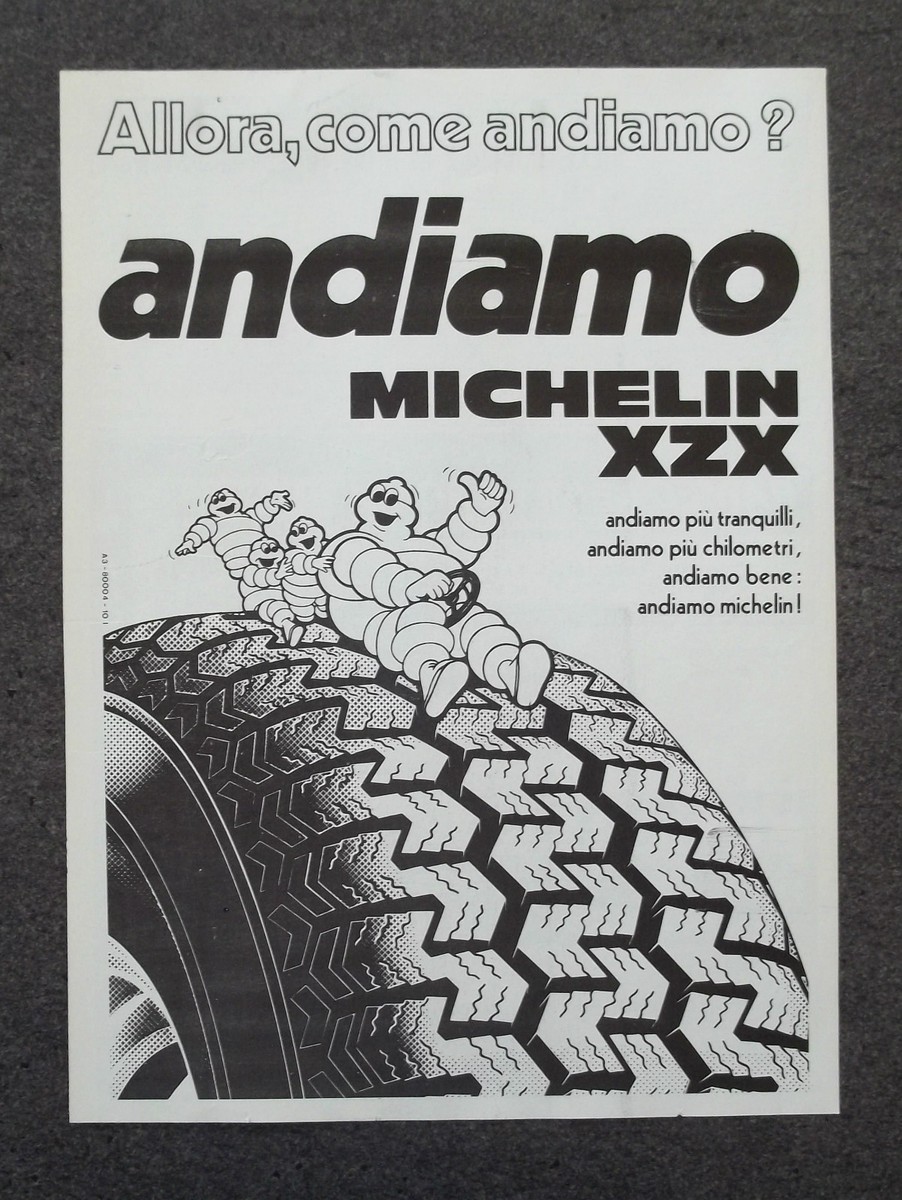 アンディアモ G599-Advertising Pubblicità-1980 - MICHELIN XZX PNEUMATICI