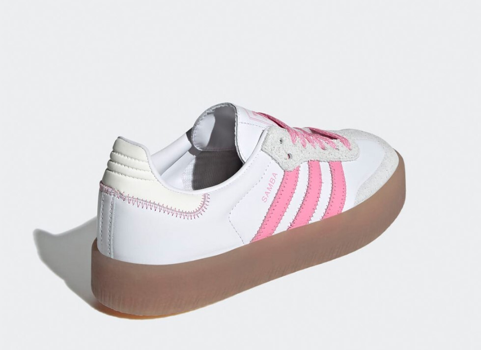 【Adidas】 IE9109 SAMBA Adidas originals Women's SAMBAE Sneakers white pink GUM