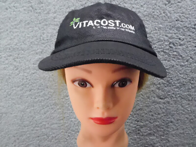 VITACOST Promotional Adult Cap Hat Screen Printed Hook & Loop Adjustable 