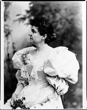 Fiesta de Los Angeles Queen Mrs. Modini Wood in profile 1895 Calif - Old Photo