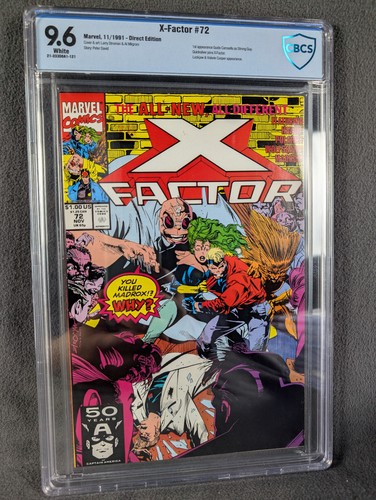 Marvel X-Factor #72 CBCS 9.6 NM+ 1991  1st Appearance of Strong Guy - Picture 1 of 11