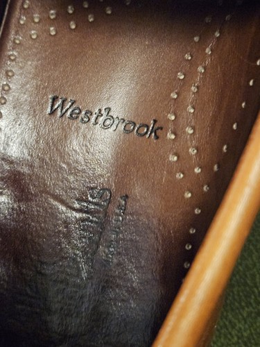 ALLEN EDMONDS WESTBROOK LEATHER LOAFERS SLIP ON UK 7.5 E WIDTH INSOLE 26 CM🇬🇧 - Picture 10 of 24
