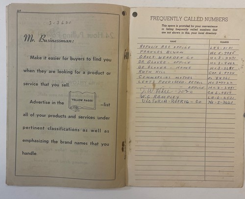 1959 Port Lavaca And Vicinity, TX General Telephone Of The Southwest Directory - Picture 5 of 6