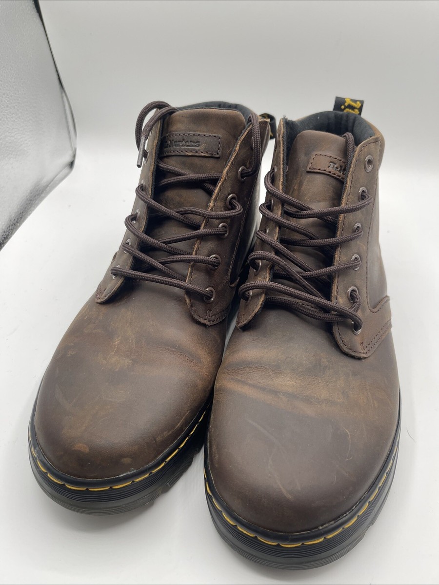 Dr. Martens Bonny Leather Brown Boots Size 9 Uk 8 (m711) | eBay
